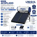 Aquecedor Solar Baixa Pressão, 2 coletores 2x1 Inox + Reservatório Térmico 400L + Acessórios