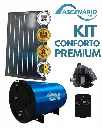 Aquecedor Solar Alta Pressão 4 Coletores 2x1 Cobre Classe A + Reservatório Térmico 800L + Acessórios Termomax ON